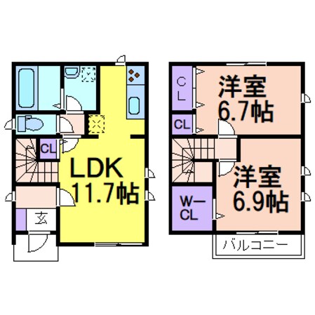 フェリシテの物件間取画像